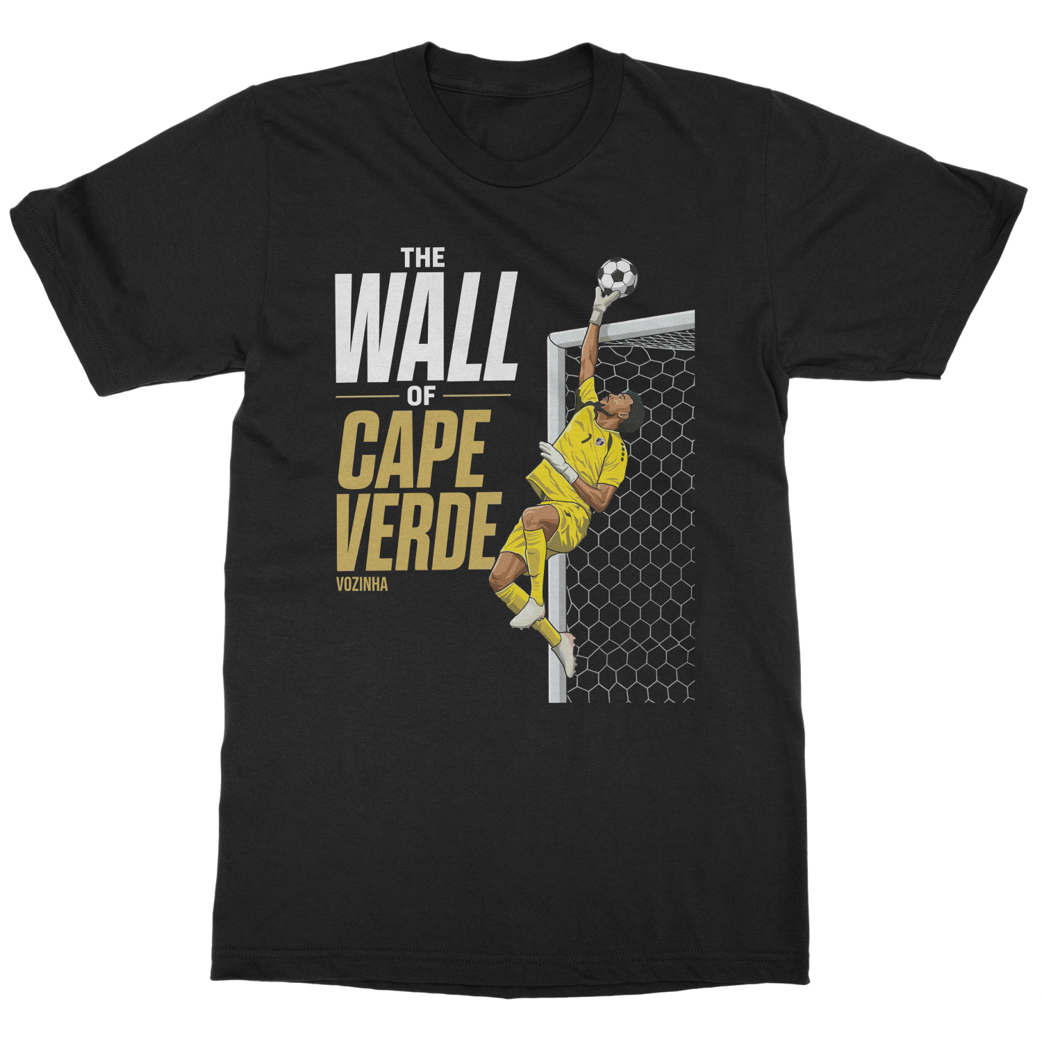 Vozinha The Wall of Cape Verde Soccer Fans Unisex T-Shirt