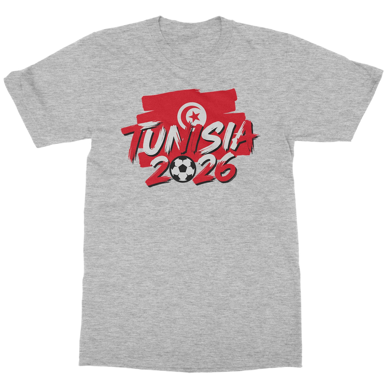 Tunisia Tribute Flag Graphic – 2026 Soccer Fans Unisex T-Shirt