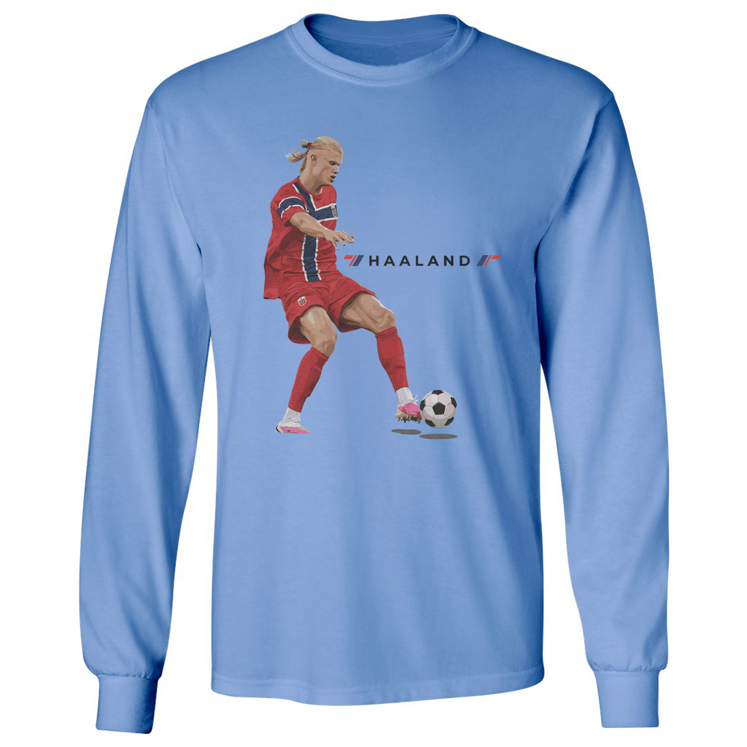 Haaland Norway 9 Inspired Soccer Fans Long Sleeve T-Shirt