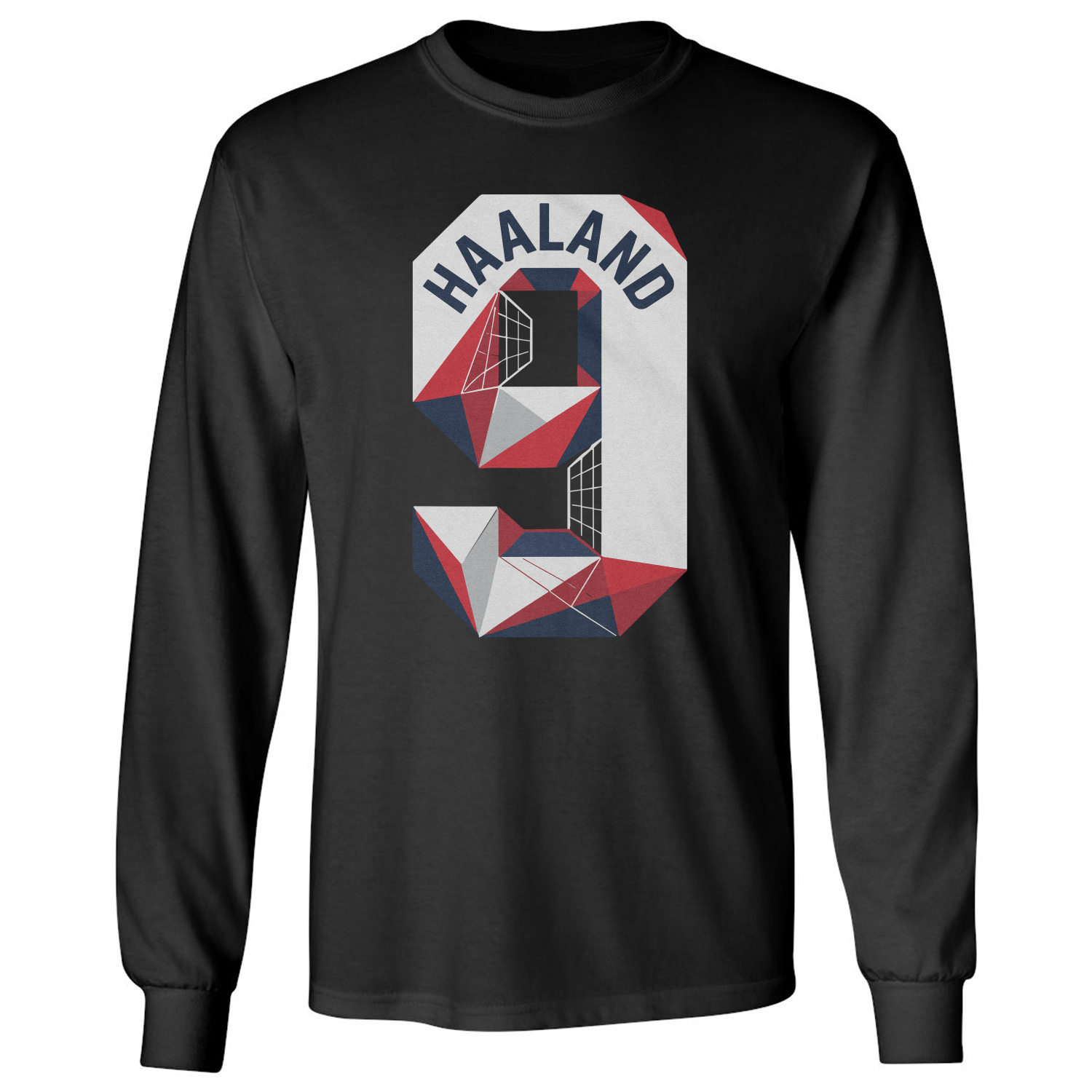 Haaland 9 Inspired Norway Soccer Fans Long Sleeve T-Shirt