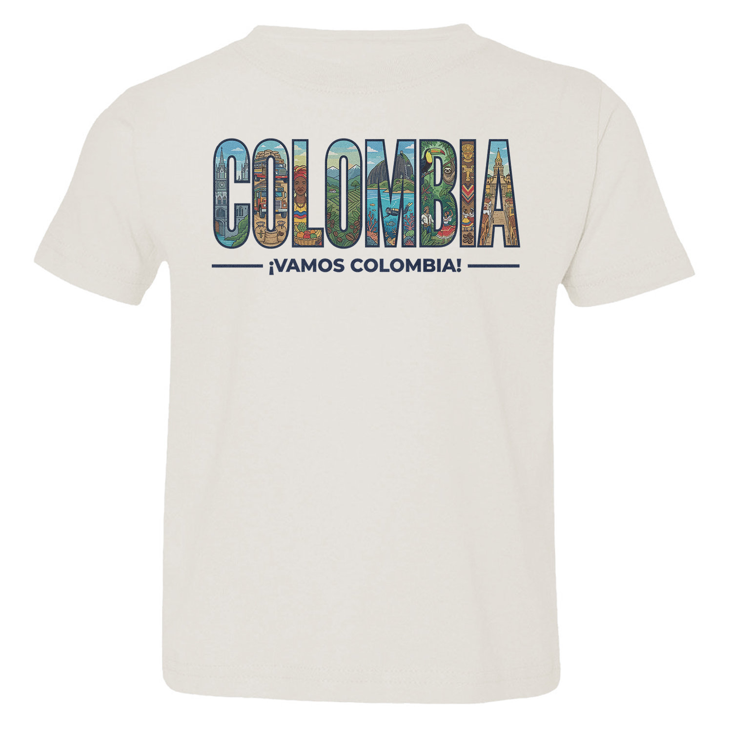 Vamos Colombia Supporter Cheer Soccer Fans Toddler T-Shirt