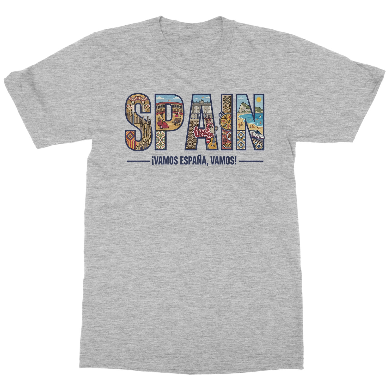 Vamos Espana Spain Supporter Cheer Soccer Fans Unisex T-Shirt
