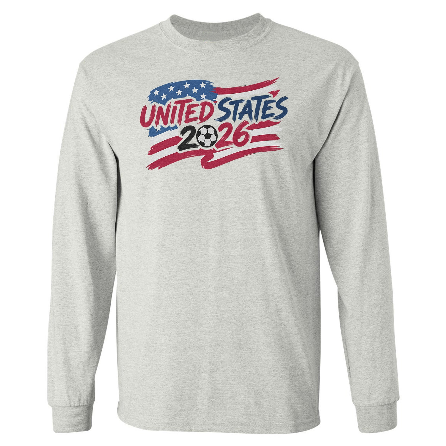 Usa Tribute Flag Graphic – 2026 Fans Long Sleeve T-Shirt
