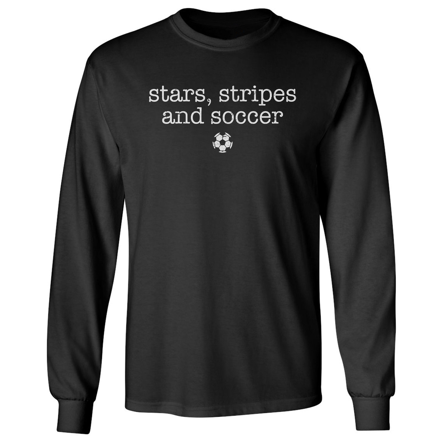 Stars Stripes Soccer 250 Years USA Sports Fans Long Sleeve T-Shirt