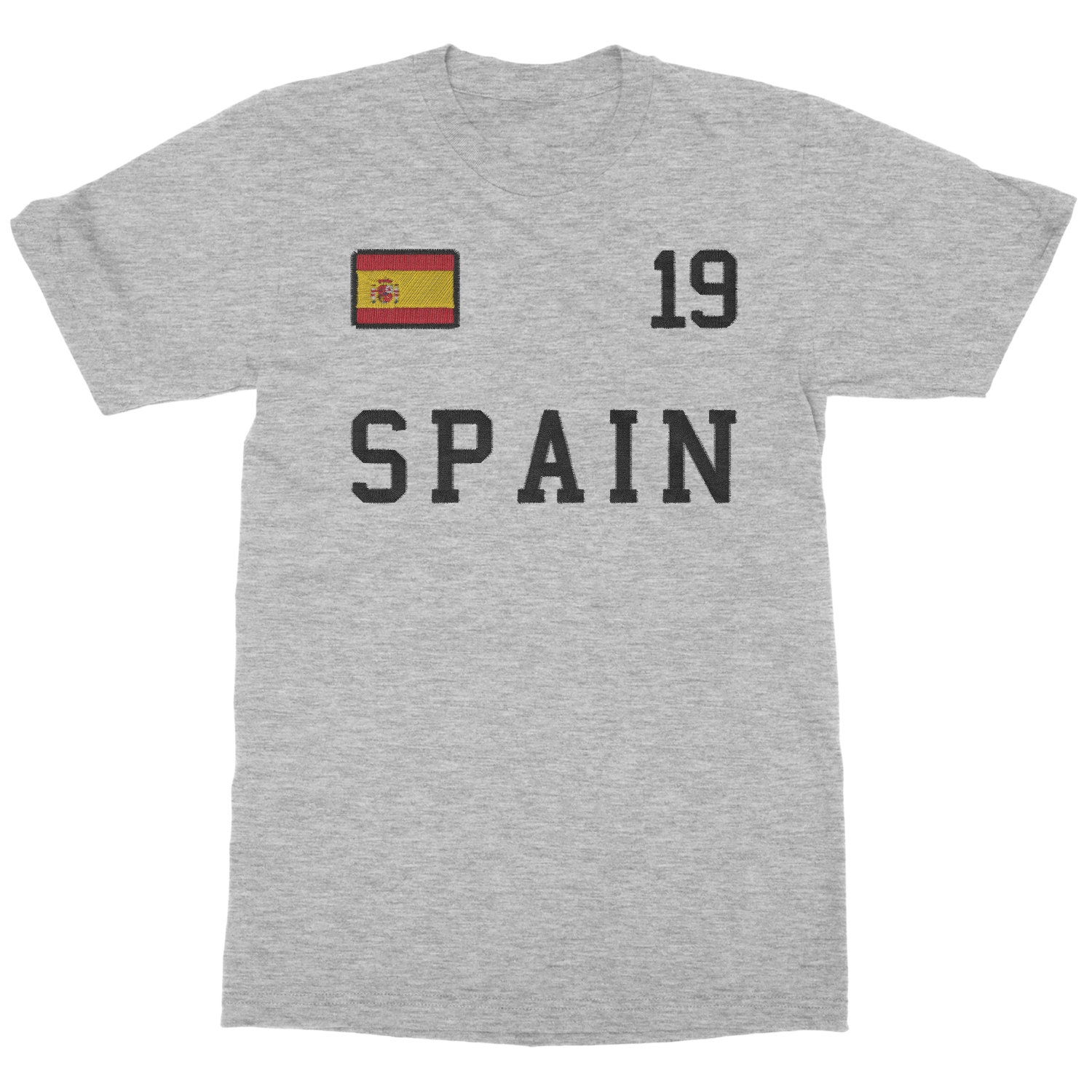Spain 19 FAUX EMBROIDERY Espana Soccer Fans Unisex T-Shirt