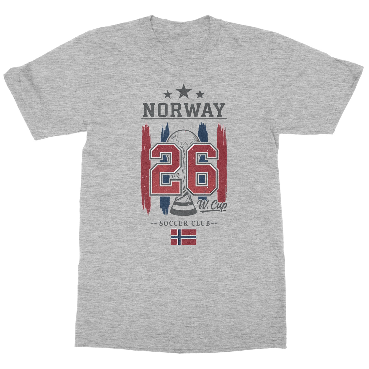 Norway 26 Flag and Stripes Soccer Fans Unisex T-Shirt