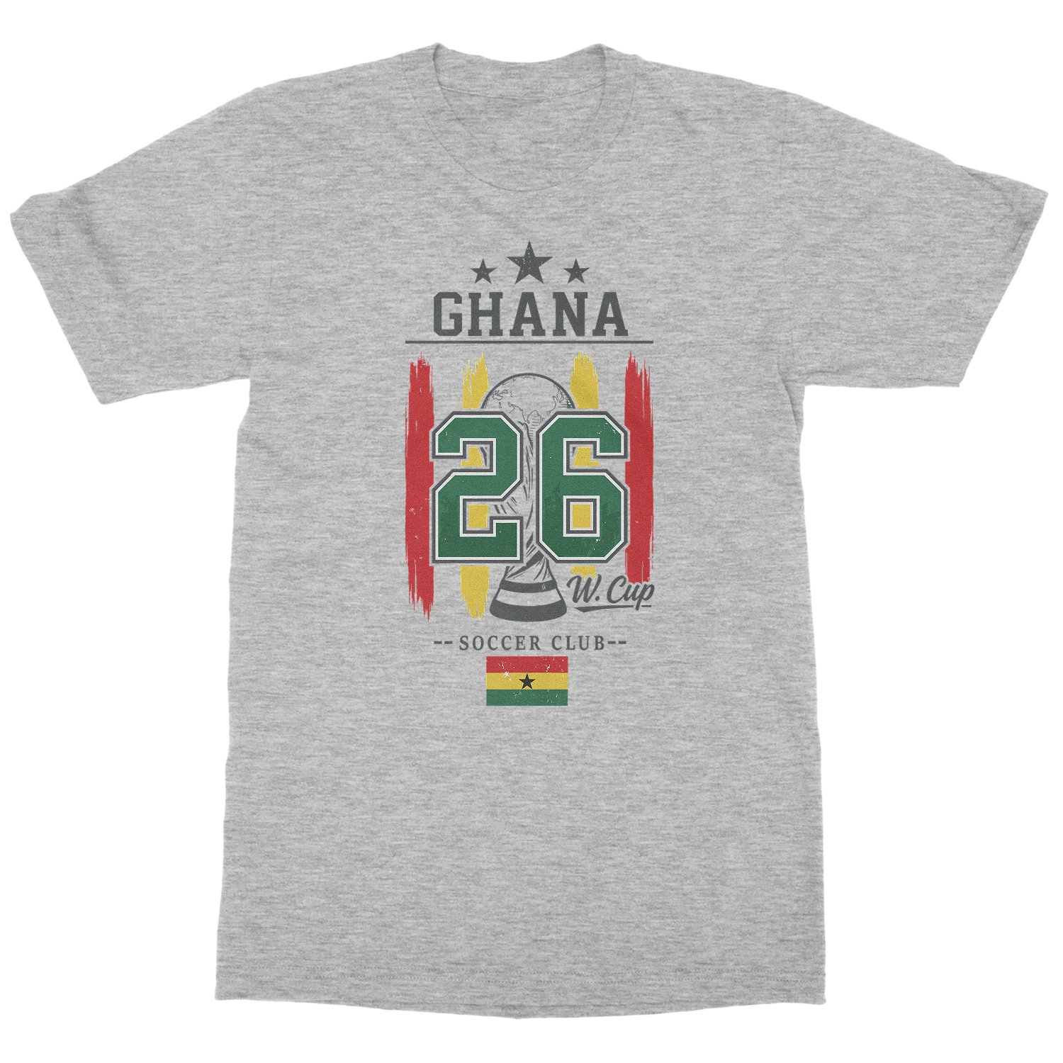 Ghana 26 Flag and Stripes Soccer Fans Unisex T-Shirt