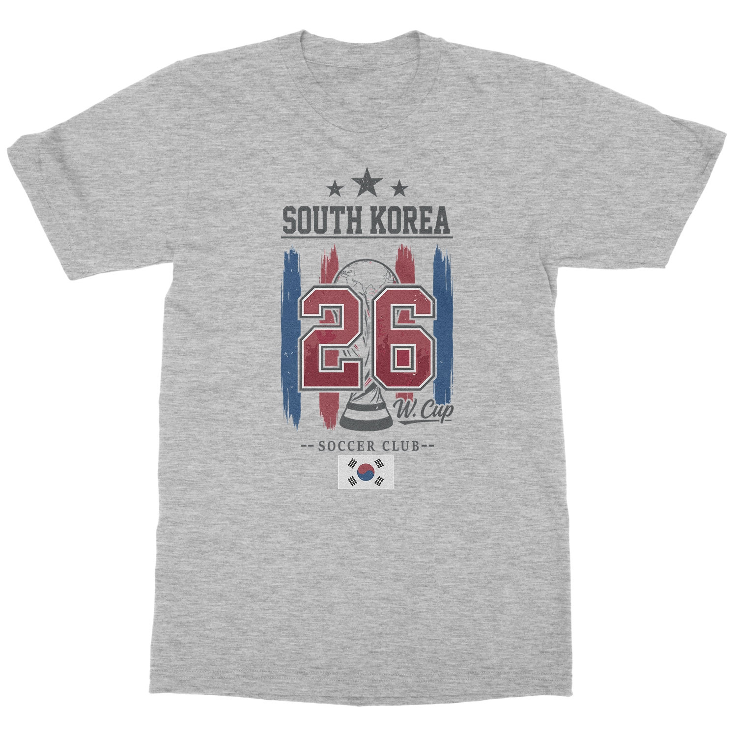 South Korea 26 Flag and Stripes Soccer Fans Unisex T-Shirt
