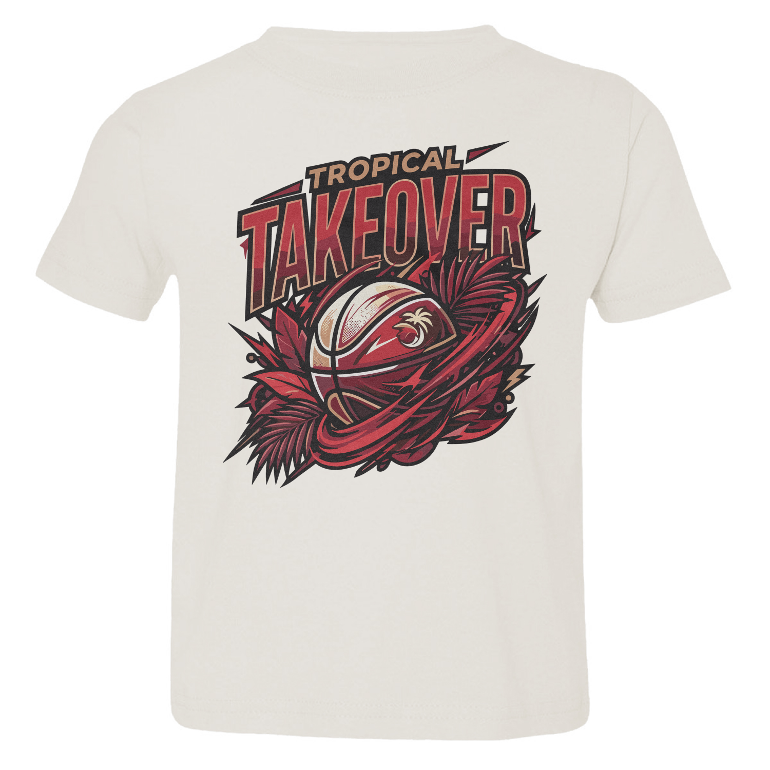Tropical Takeover Antetokounmpo Miami Hoops Fans Toddler T-Shirt