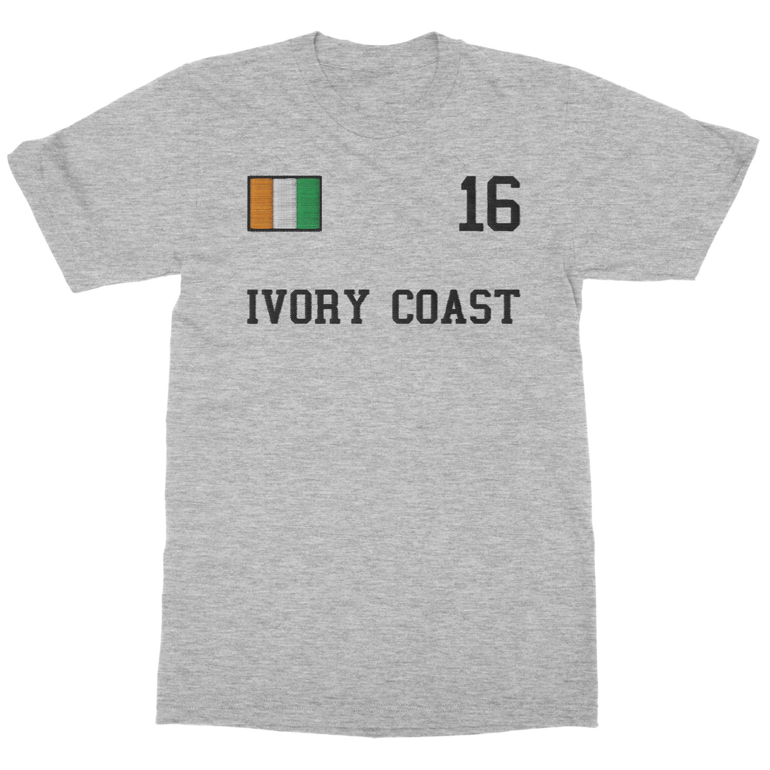 Ivory Coast 16 FAUX EMBROIDERY Soccer Fans Unisex T-Shirt