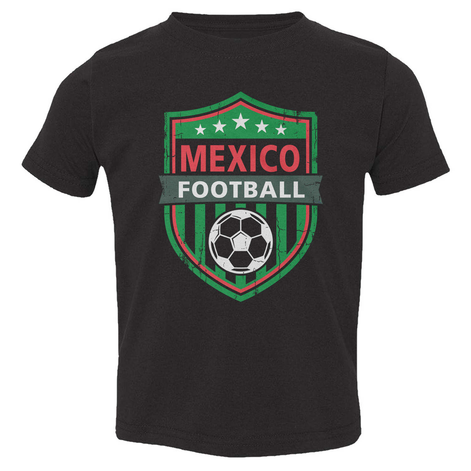 Mexico Vintage Badge Graphic Soccer Fans Toddler T-Shirt