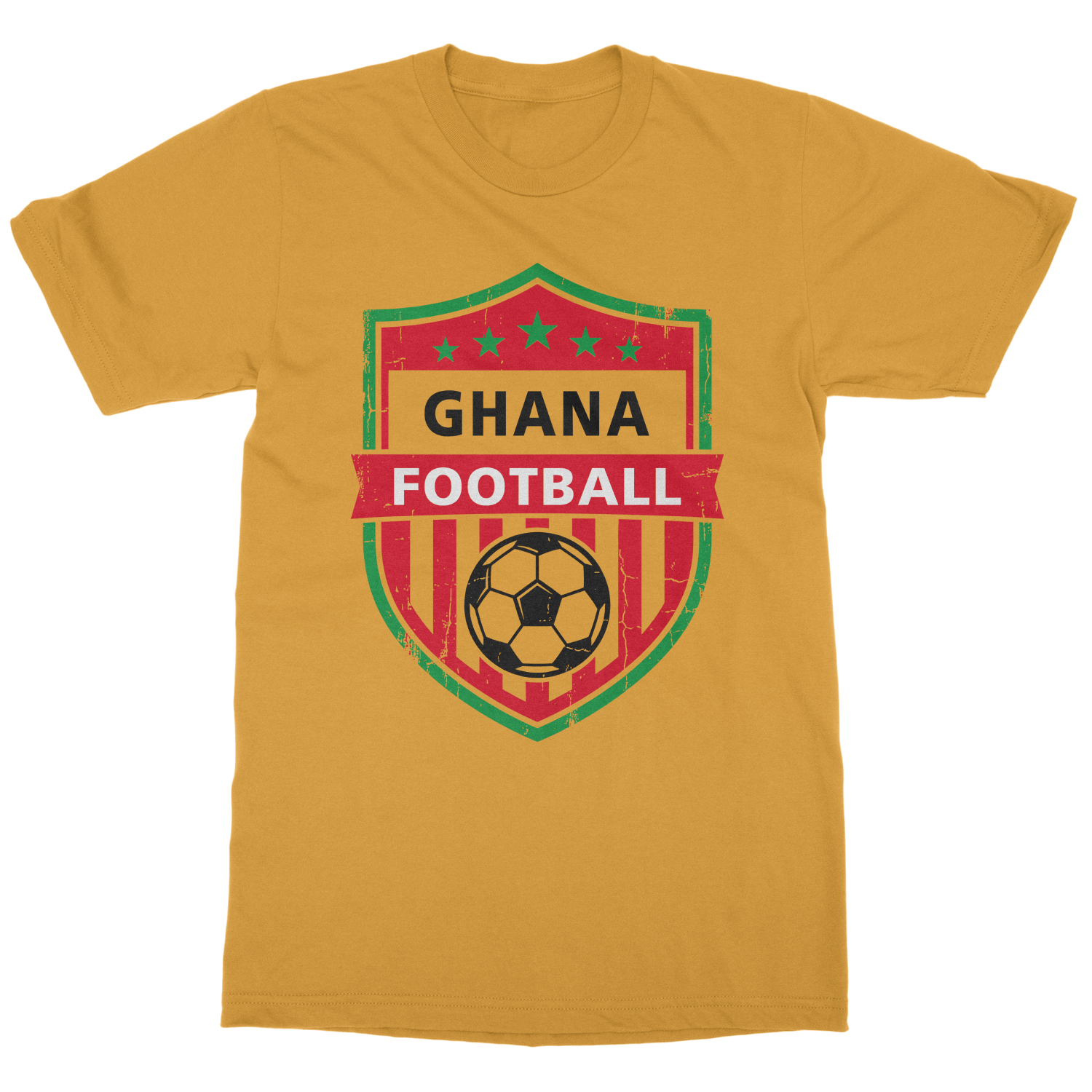Ghana Vintage Badge Graphic Soccer Fans Unisex T-Shirt