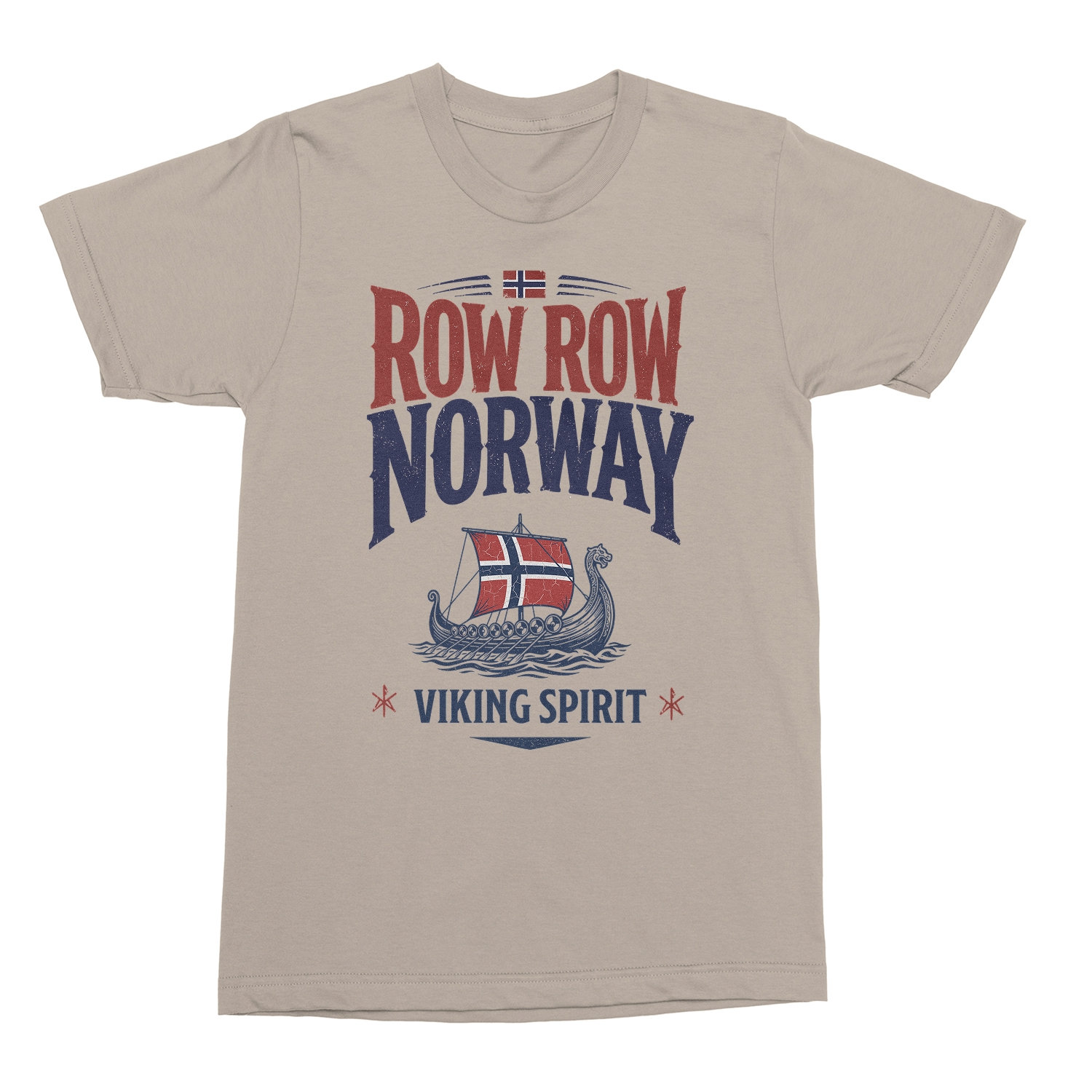 Row Row Norway Soccer Fans 2026 Viking Spirit Unisex T-Shirt
