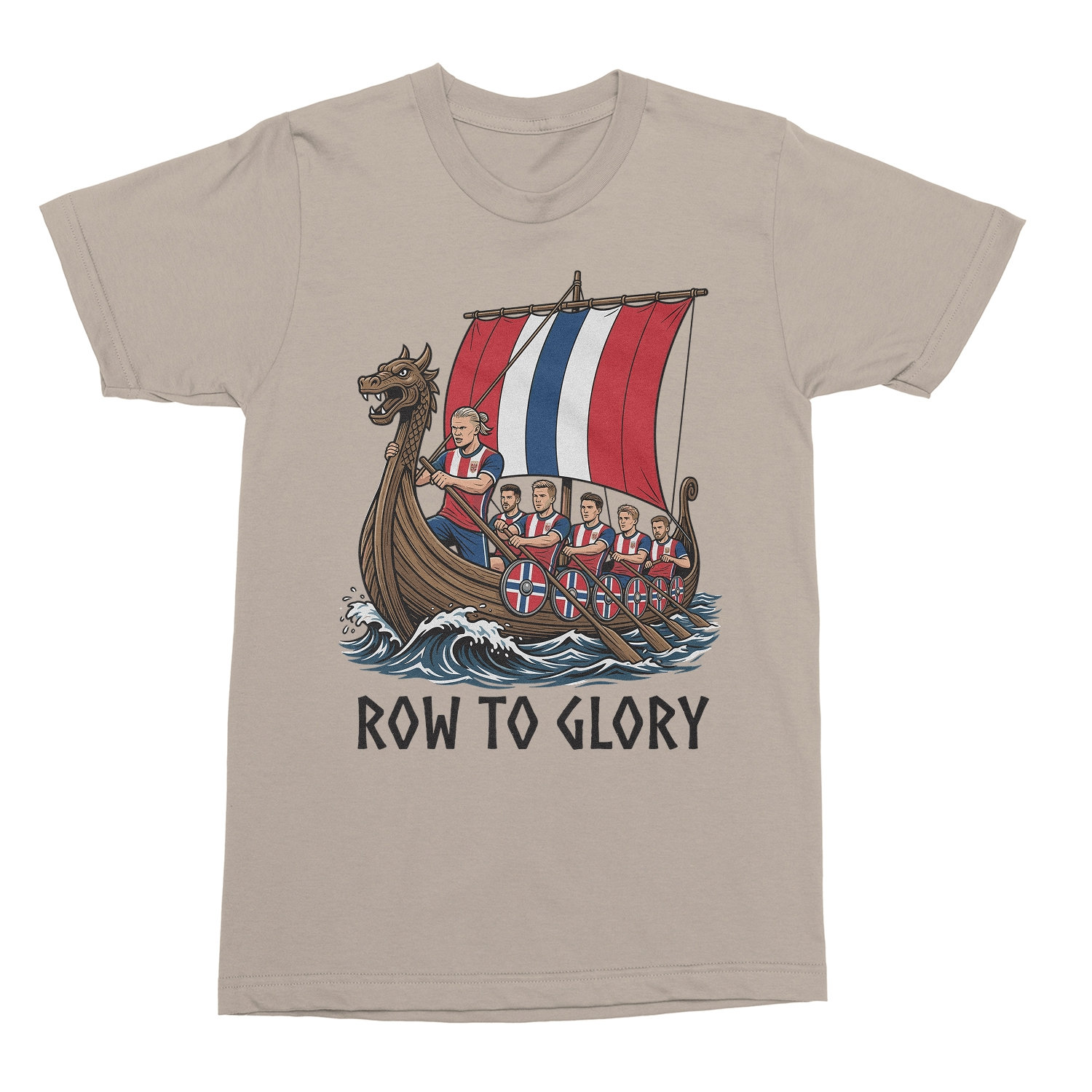Haaland Row To Glory Norway Soccer Fans Unisex T-Shirt