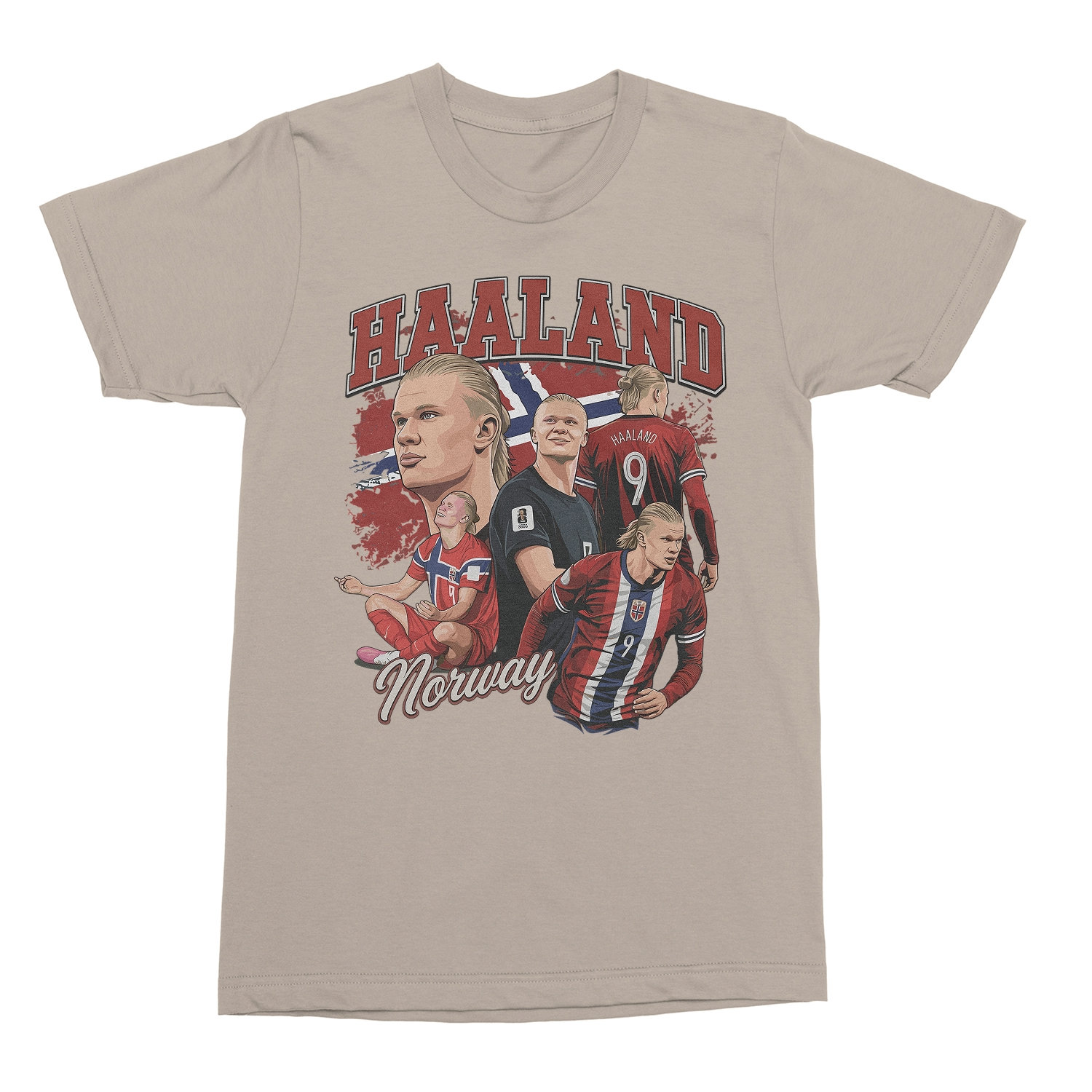 Haaland Inspired Design – Norway Soccer Fans Unisex T-Shirt