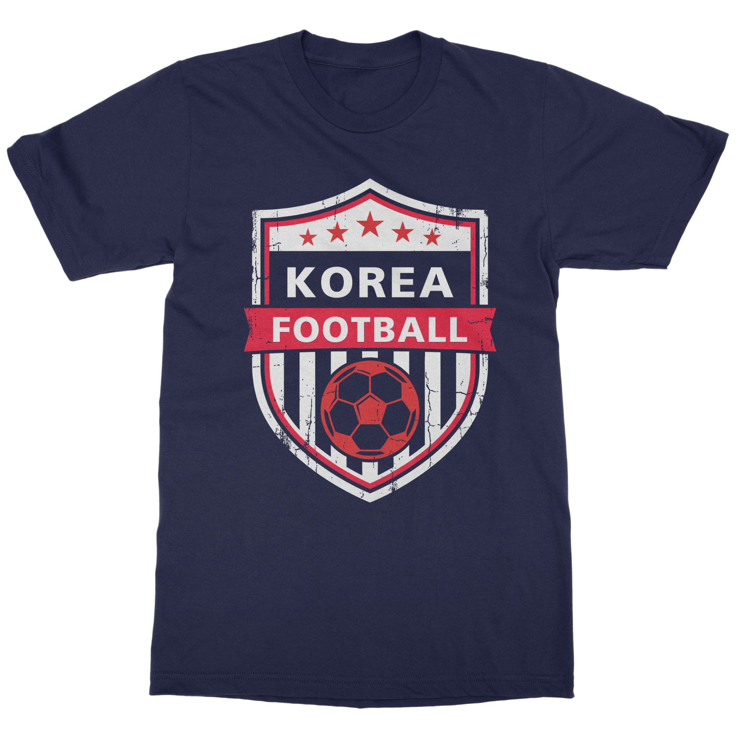 South Korea Vintage Badge Graphic Soccer Fans Unisex T-Shirt