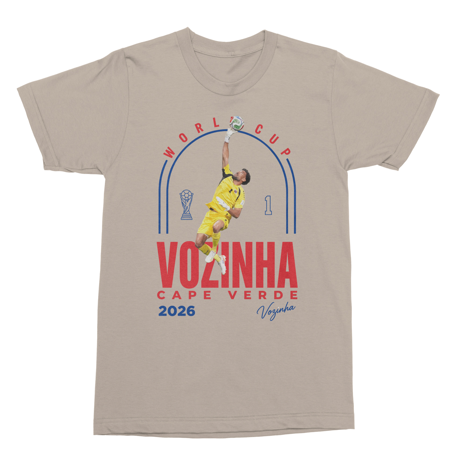 Vozinha 1 Cape Verde Tribute 2026 Soccer Fans Unisex T-Shirt