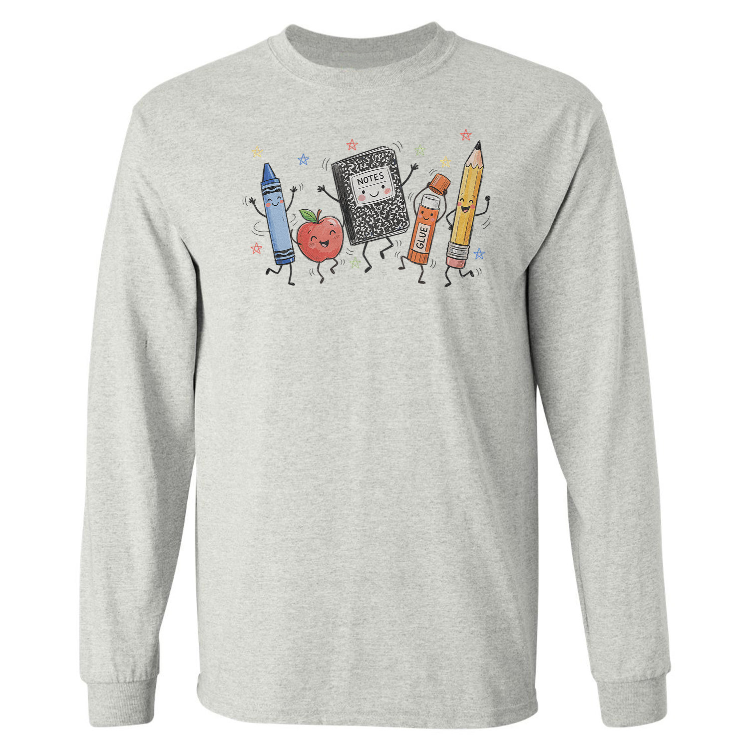 Back To School Accessories Design Teacher Student Long Sleeve T-Shirt