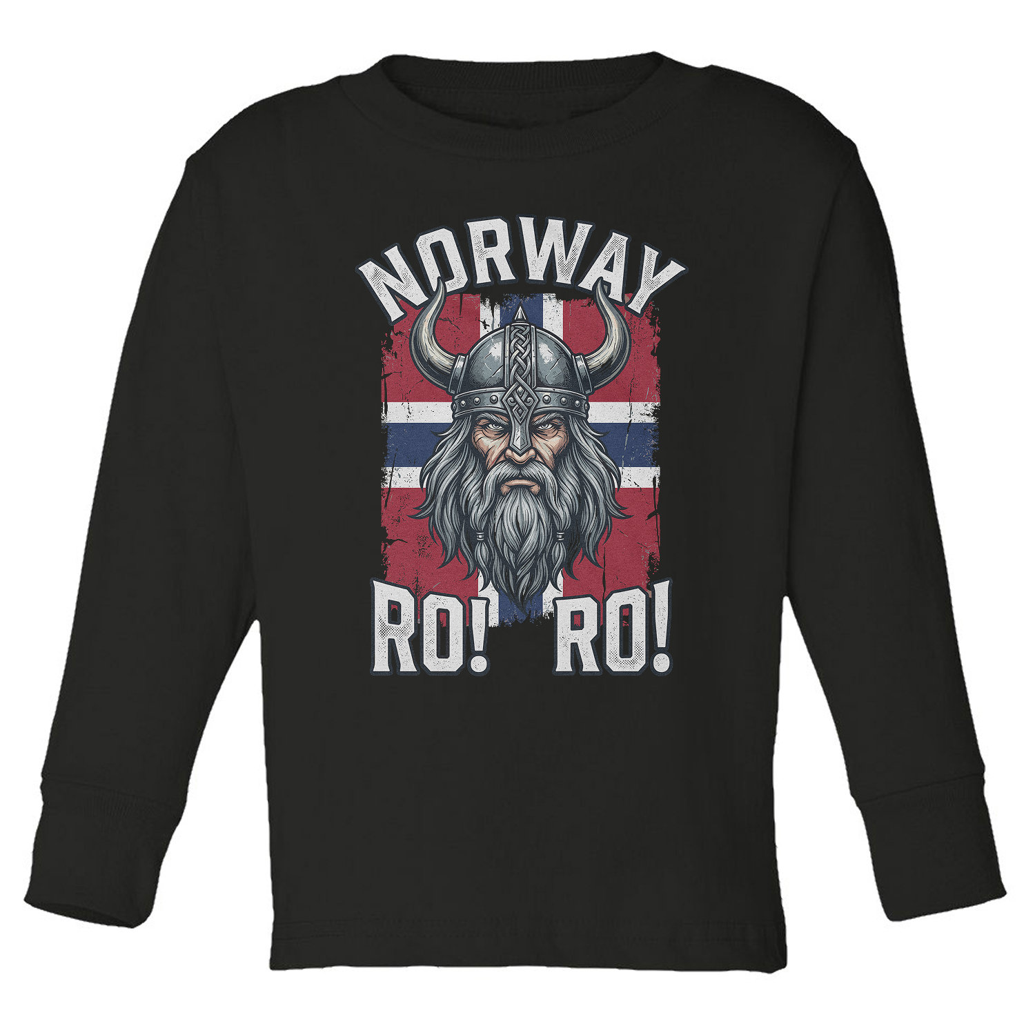 Norway Soccer Fans Ro Ro Inspired Norge Tribute Toddler Long Sleeve TShirt