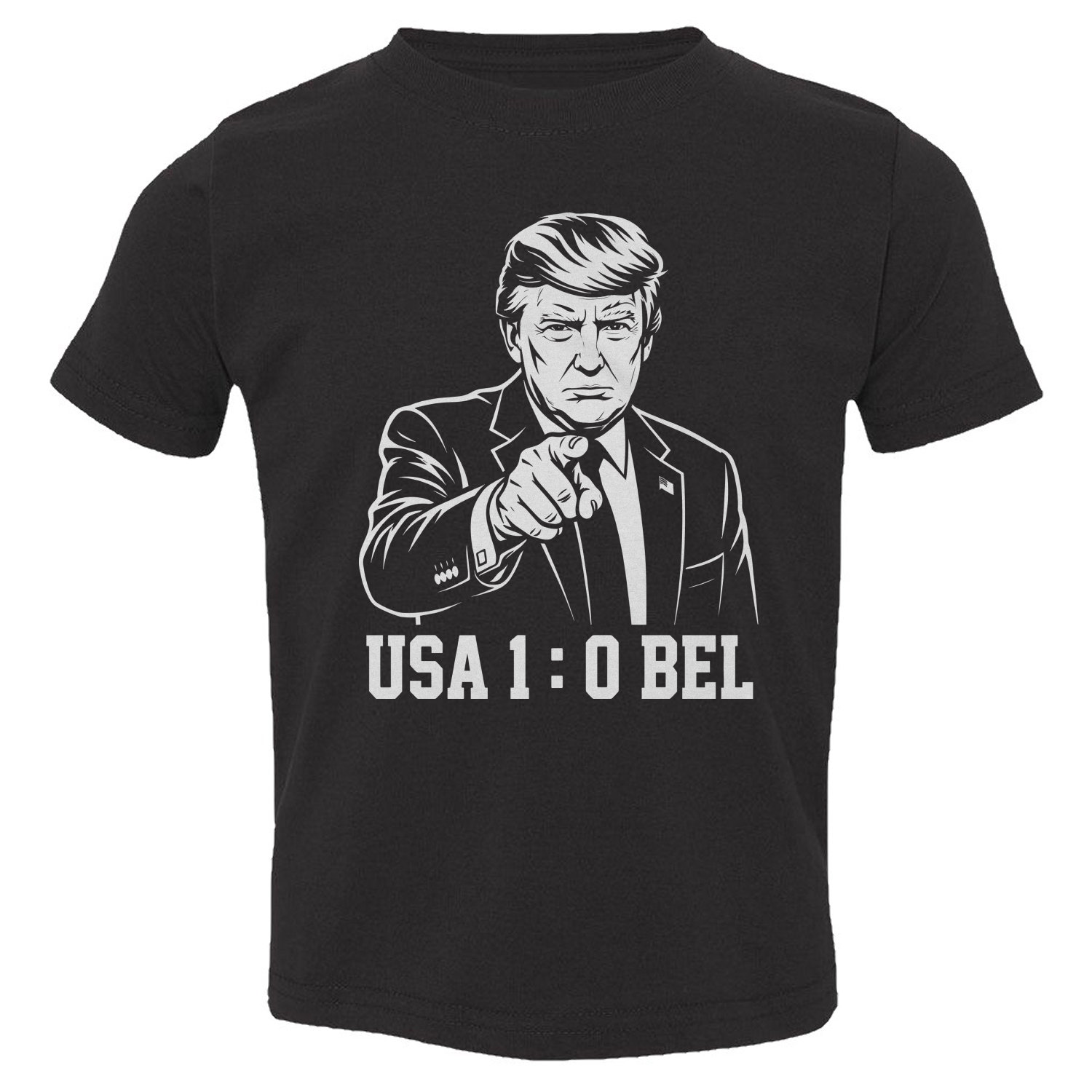 Overturn The Score USA Belgium Soccer President Funny Toddler T-Shirt
