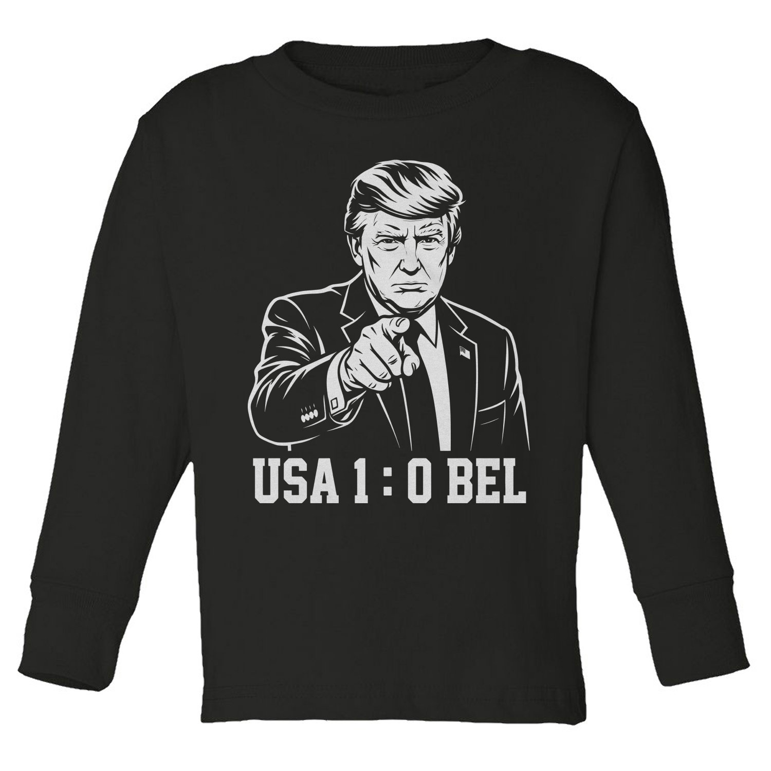 Overturn The Score USA Belgium Soccer President Funny Toddler Long Sleeve TShirt