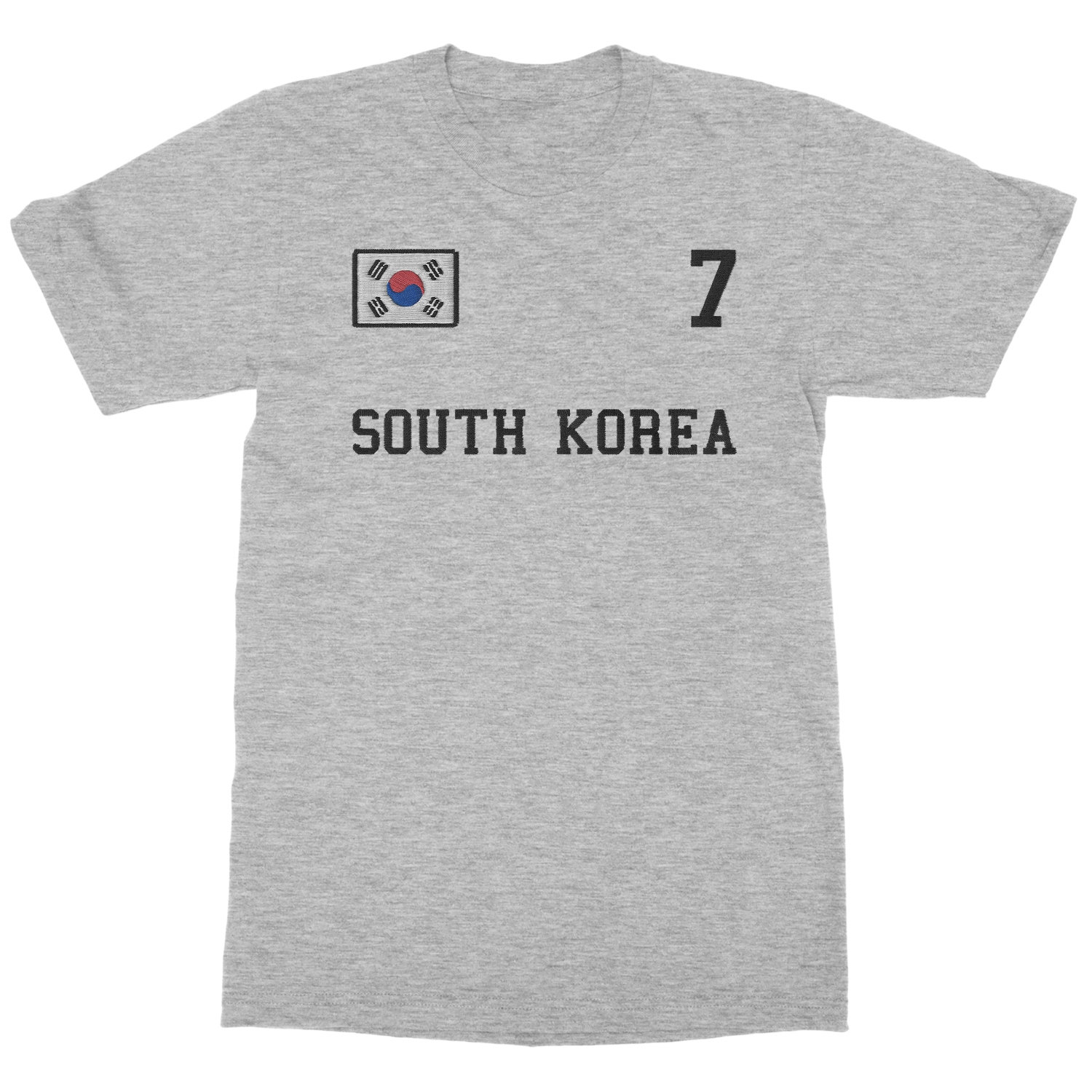 South Korea 7 FAUX EMBROIDERY Soccer Fans Unisex T-Shirt
