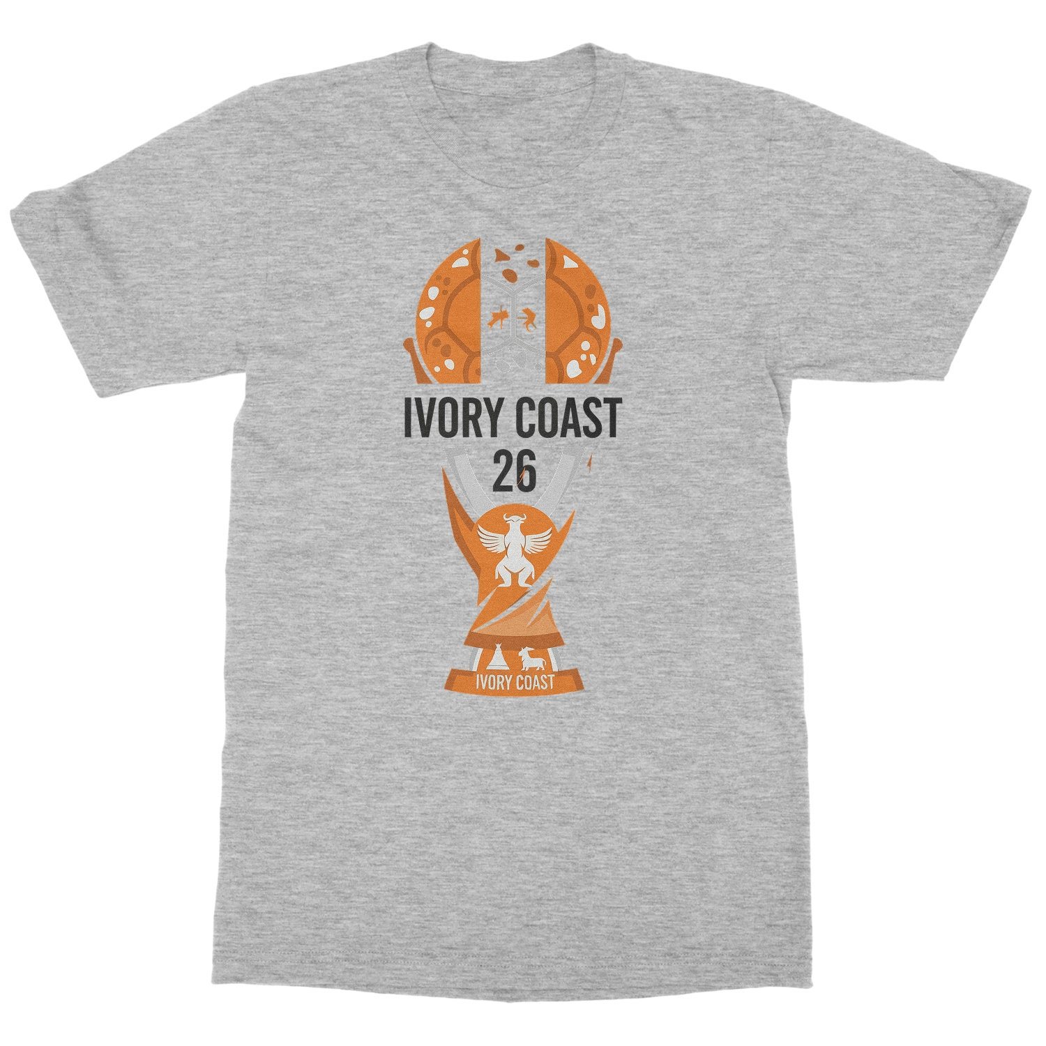 Ivory Coast 26 Trophy Graphic – Soccer Fan Pride Unisex T-Shirt