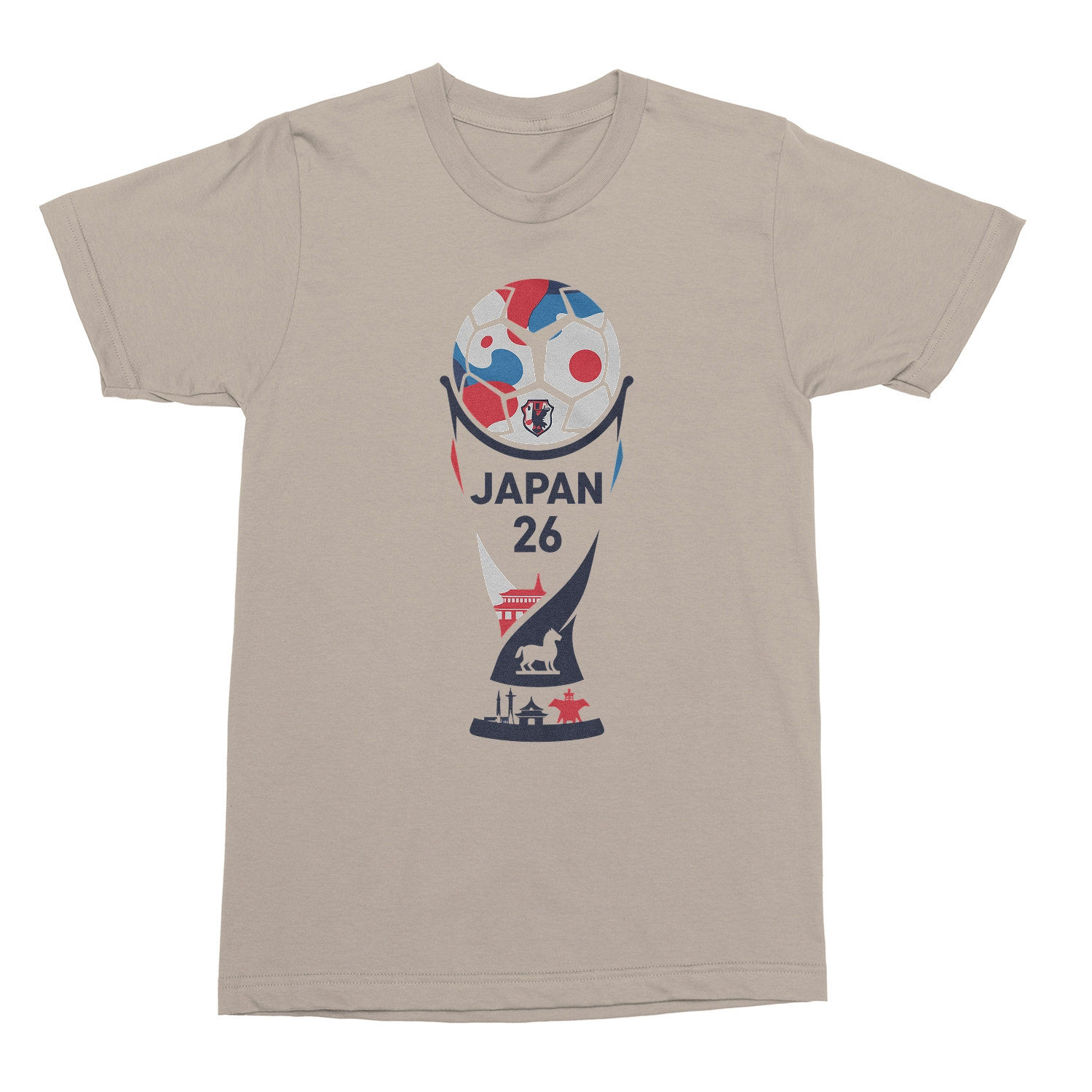 Japan 26 Trophy Graphic – Soccer Fan Pride Unisex T-Shirt