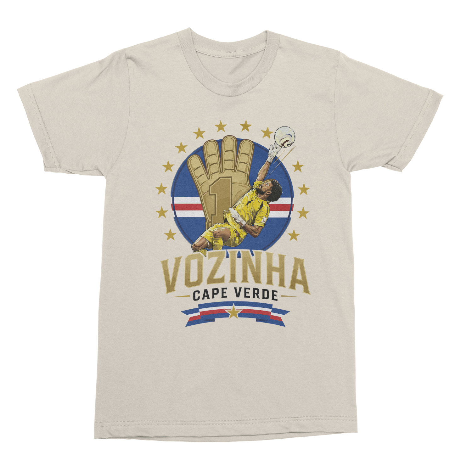 Vozinha Cape Verde 1 Graphic – Soccer Fans Unisex T-Shirt