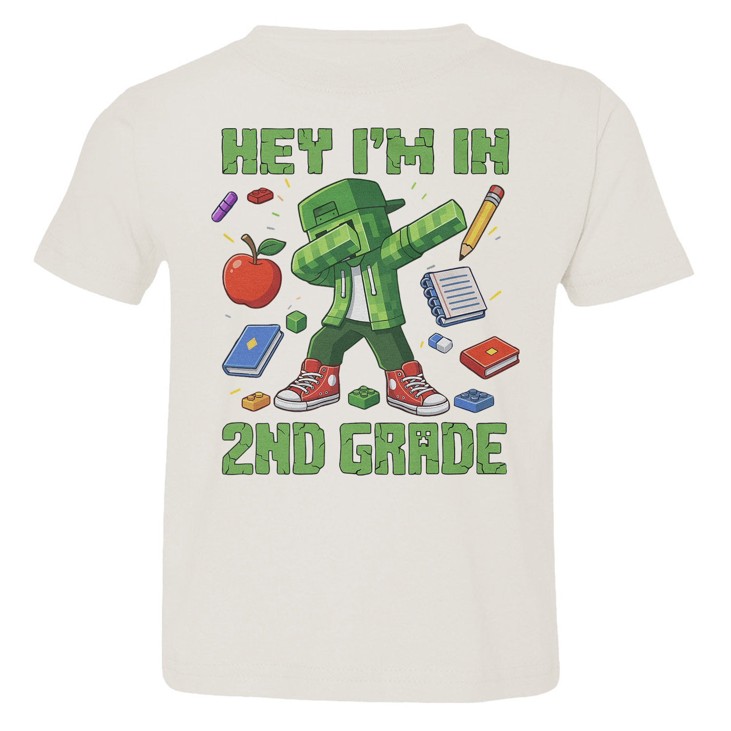 Back To School Im In 2nd Grade Dabbing Pixel Game Toddler T-Shirt