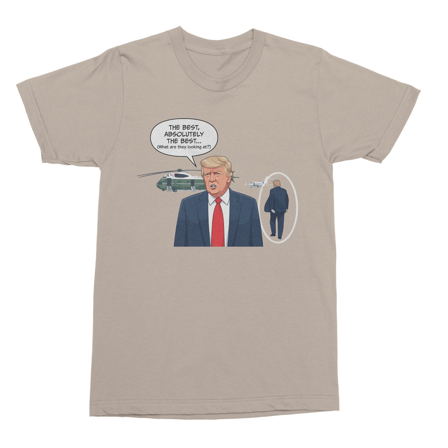 Presidents Look-A-Like Funny Back Up Trump Unisex T-Shirt