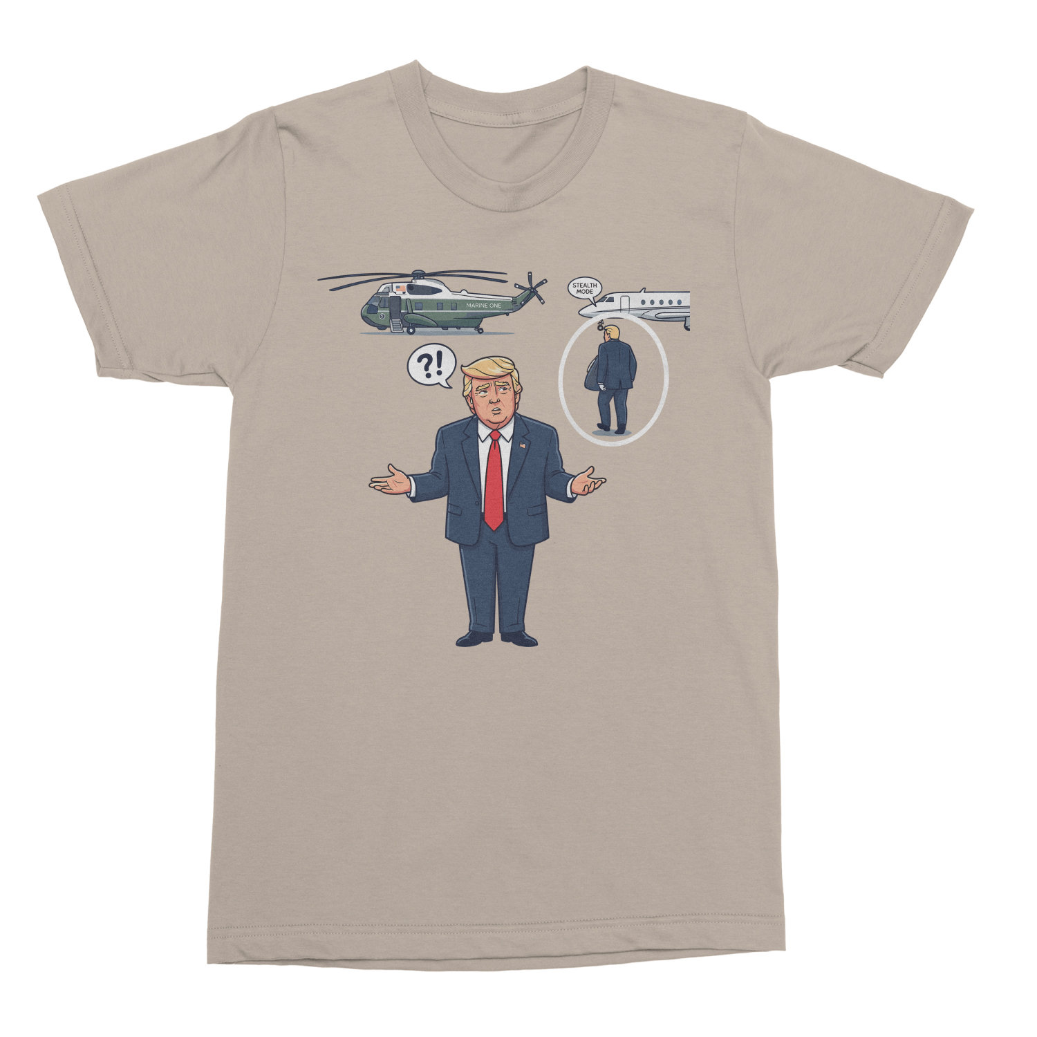 Presidents Back Up Stealth Mode Funny Unisex T-Shirt