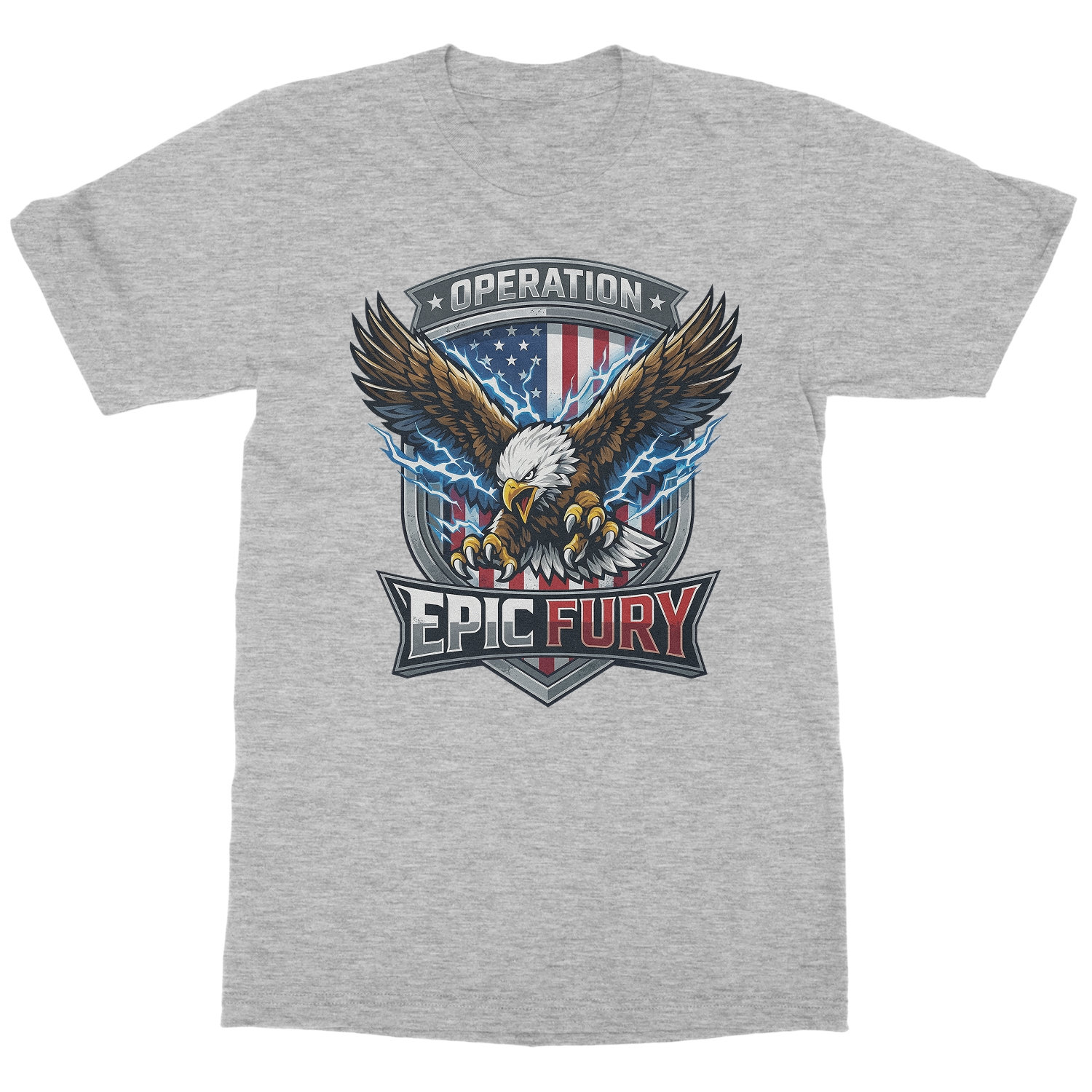 Operation Epic Fury Fierce Eagle Usa Flag Unisex T-Shirt
