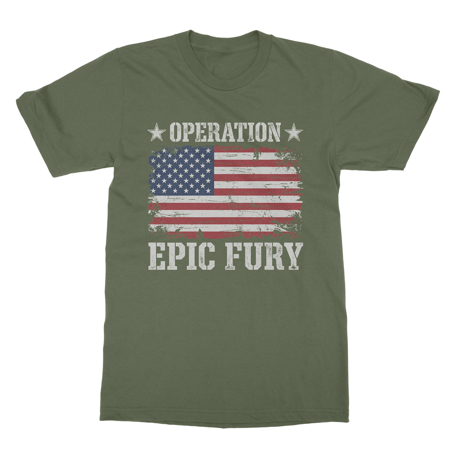 Vintage Operation Epic Fury Usa Flag Independence Unisex T-Shirt