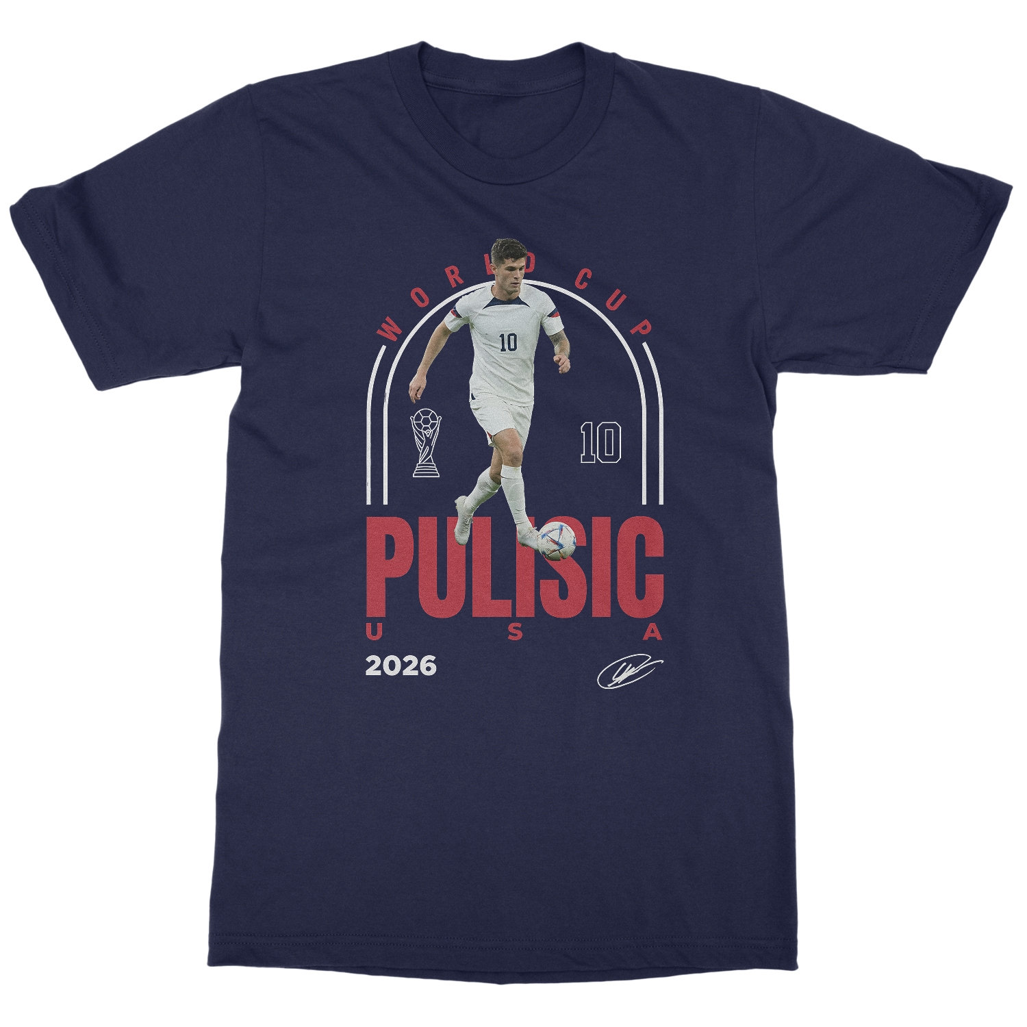 Pulisic 10 USA Tribute Graphic – 2026 Fans Unisex T-Shirt