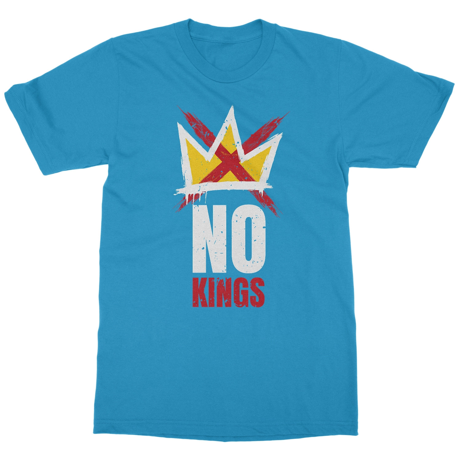 No Kings Anti Ice Protest Crossed Out Crown Unisex T-Shirt | eBay