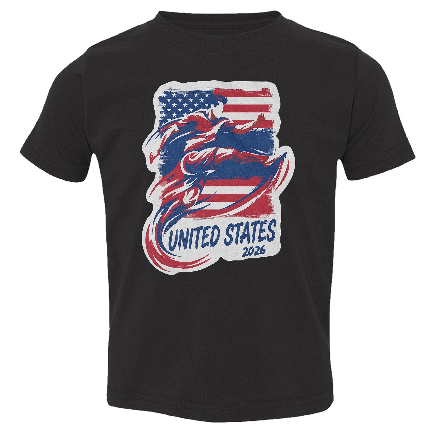 United States Flag Graphic – World Fans Tribute Toddler T-Shirt